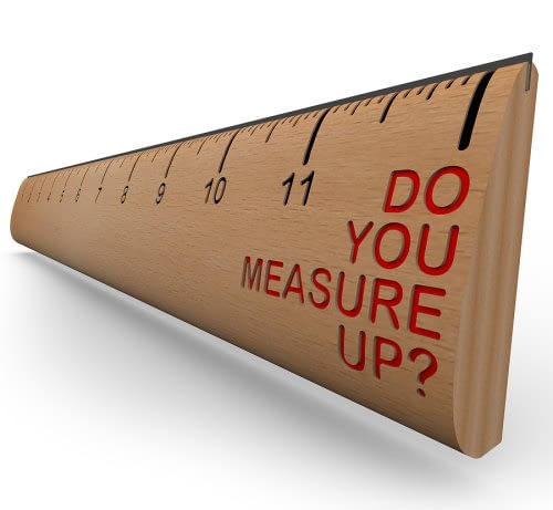Ruler with do you measure up written on