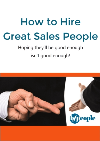 How to Hire Great Sales People - book covwe