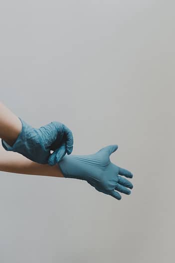 blue gloves image