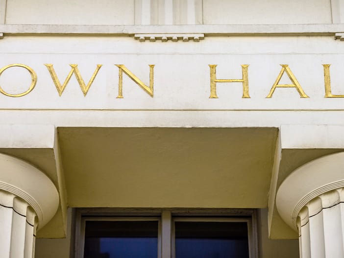Image showing a town hall facade - working with local government